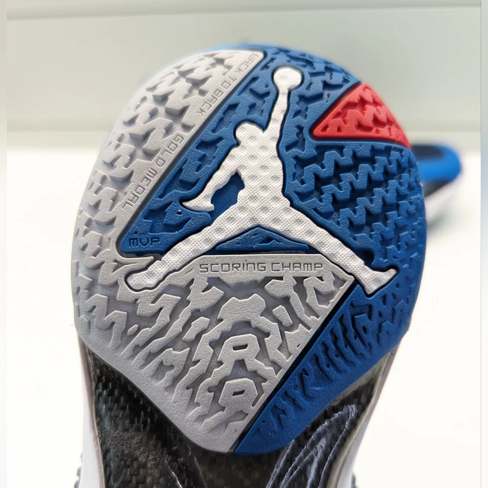 Air Jordan 37 Low Fraternity Basketball Blue Casual Sneakers size Men's 10